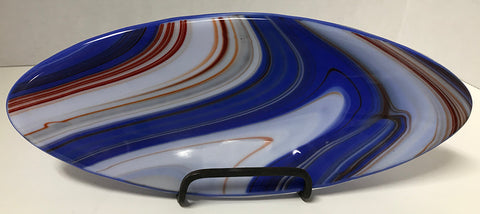 Tray - 4.11 - Oval Red White Blue