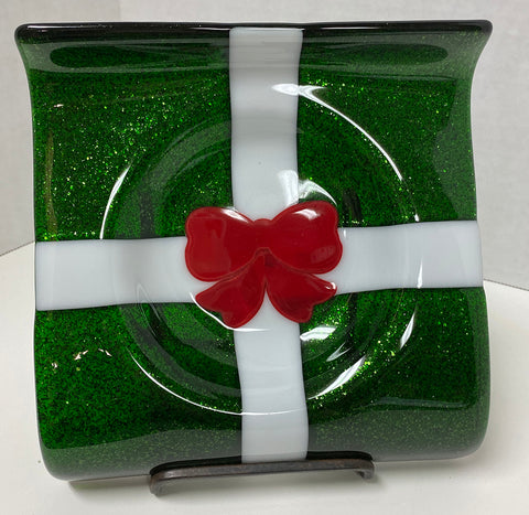 Candy Dish - Green Present