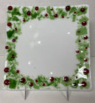 A Rose - Plate - Holly Border