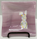 Dish - 5.5 - Pink Easter Bunny