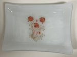 Soap Dish - White With Poppies
