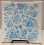 Plate 8.8 - White/Blue Paisley